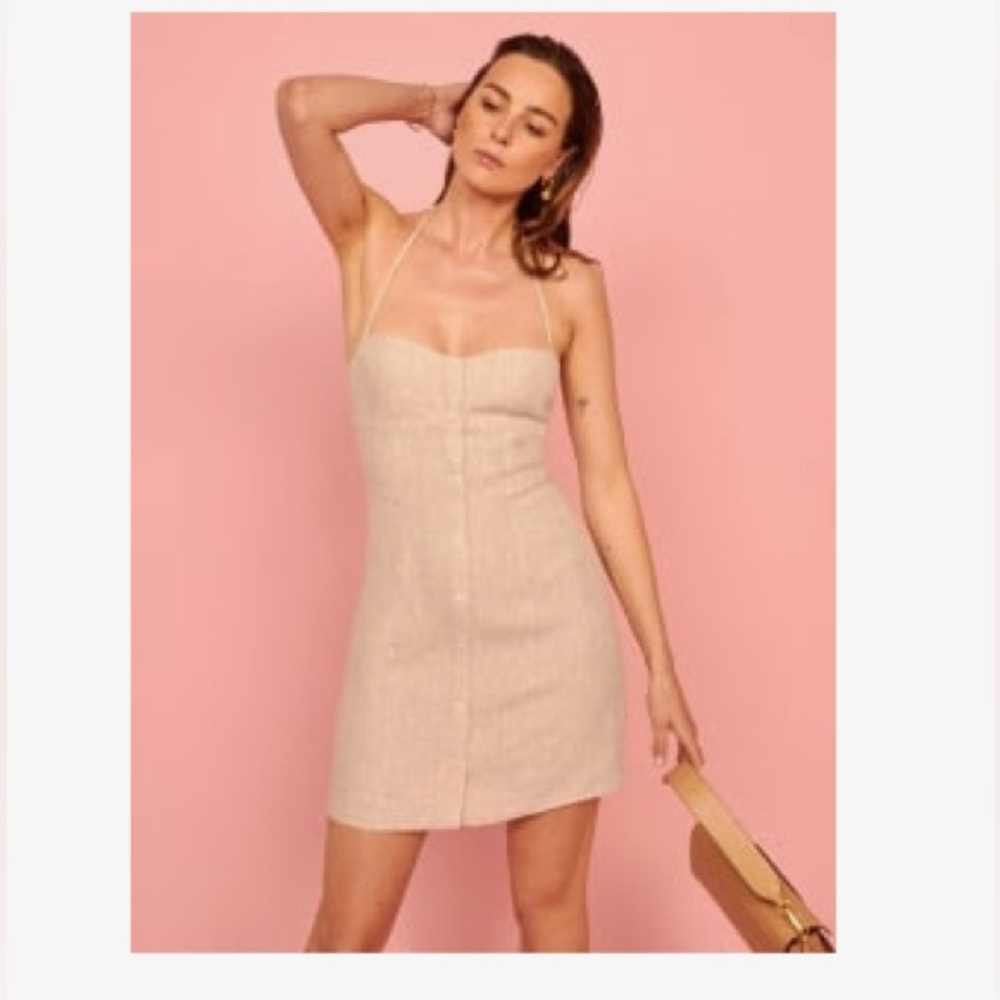 Reformation Cream Linen Garment